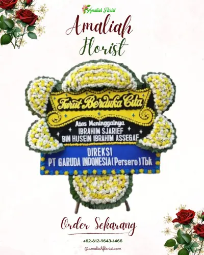 Papan Bunga Duka di Sawangan
